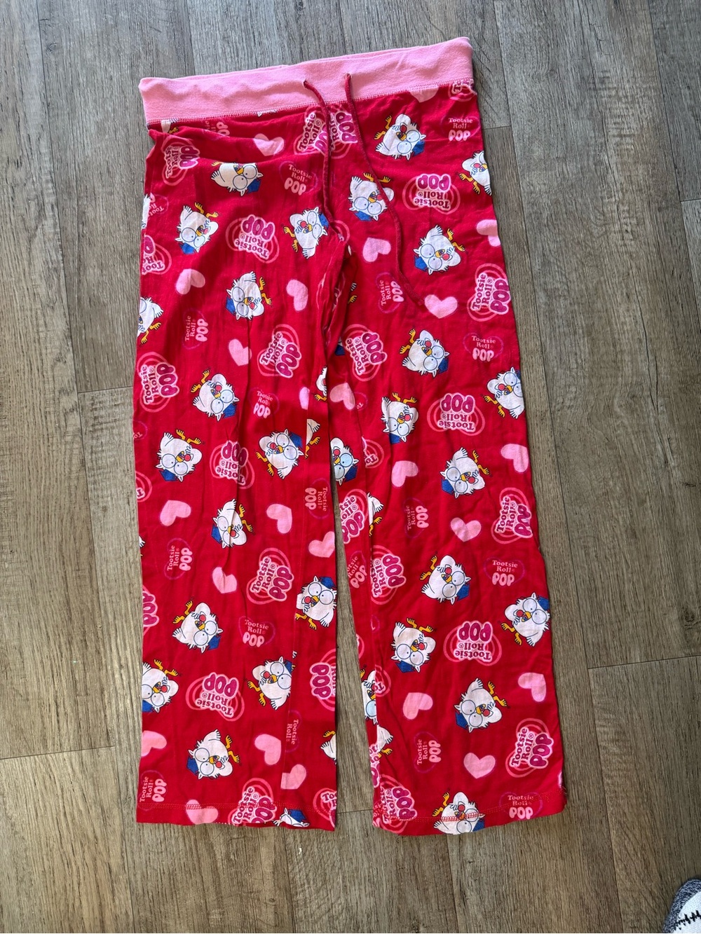 Women's Red Heart & Character Sleep Pants - Pink Waistband